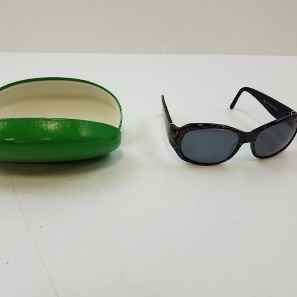 Kate Spade Prescriptive Snake print Brown Gold Sunglasses W/ Green kate sp Case - Picture 2 of 8